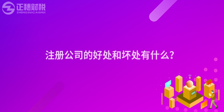 注册公司的好处和坏处有什么?