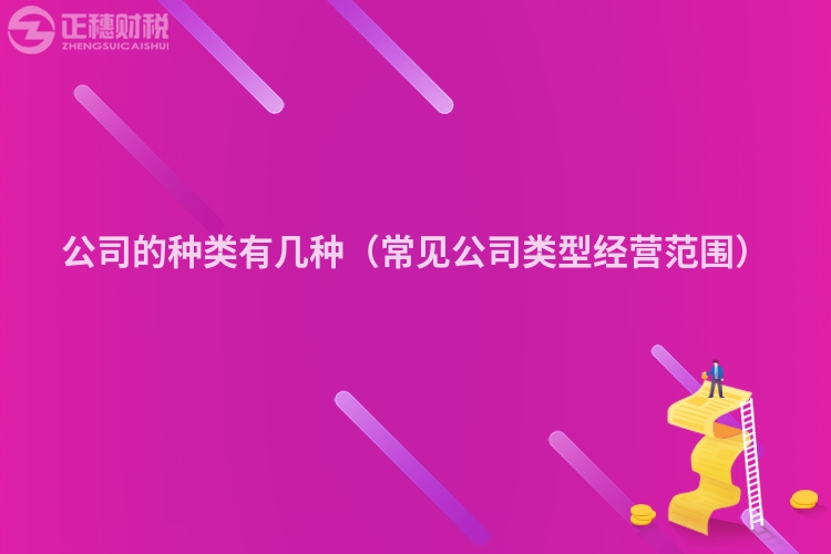 公司的种类有几种(常见公司类型经营范围)
