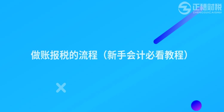 做账报税的流程(新手会计必看教程)