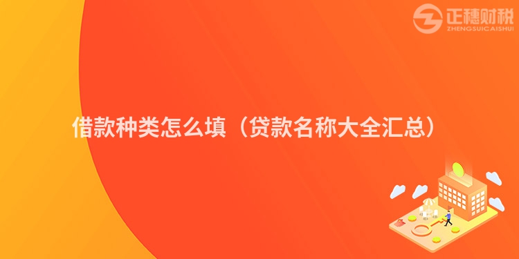 借款种类怎么填(贷款名称大全汇总)
