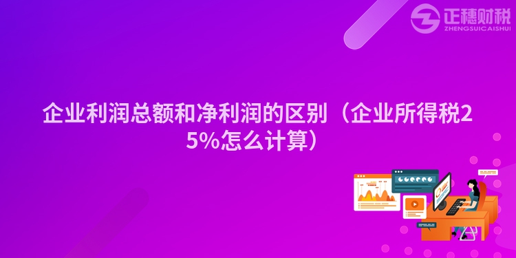 企业利润总额和净利润的区别(企业所得税25%怎么计算)
