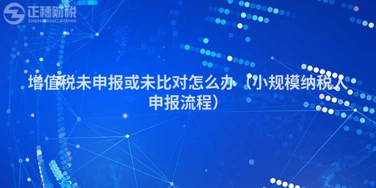 增值税未申报或未比对怎么办(小规模纳税人申报流程)