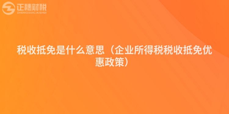 税收抵免是什么意思(企业所得税税收抵免优惠政策)