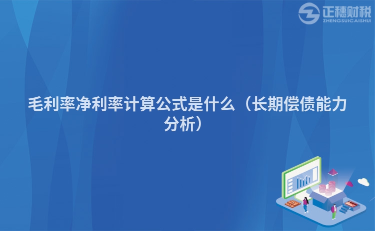 毛利率净利率计算公式是什么(长期偿债能力分析)