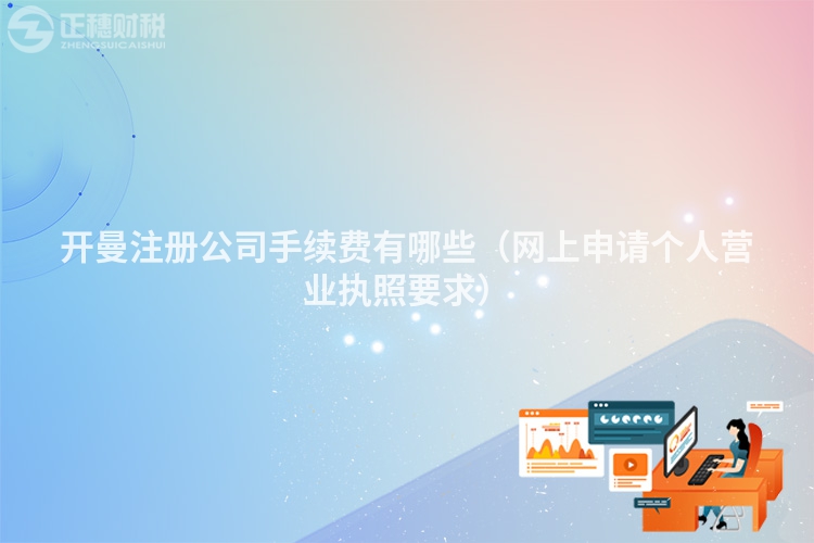开曼注册公司手续费有哪些(网上申请个人营业执照要求)