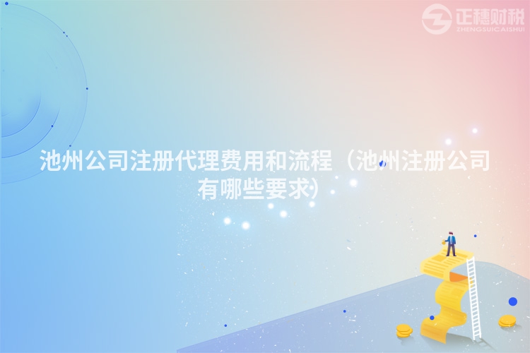 池州公司注册代理费用和流程（池州注册公司有哪些要求）