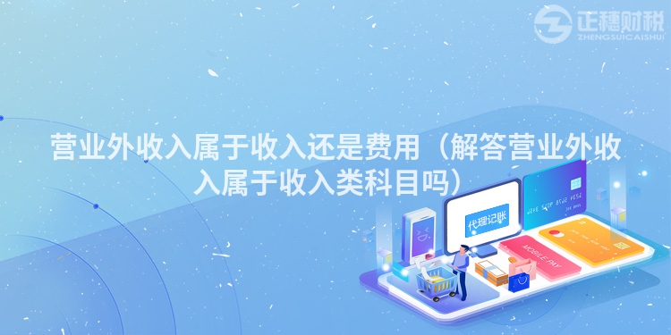 营业外收入属于收入还是费用(解答营业外收入属于收入类科目吗)