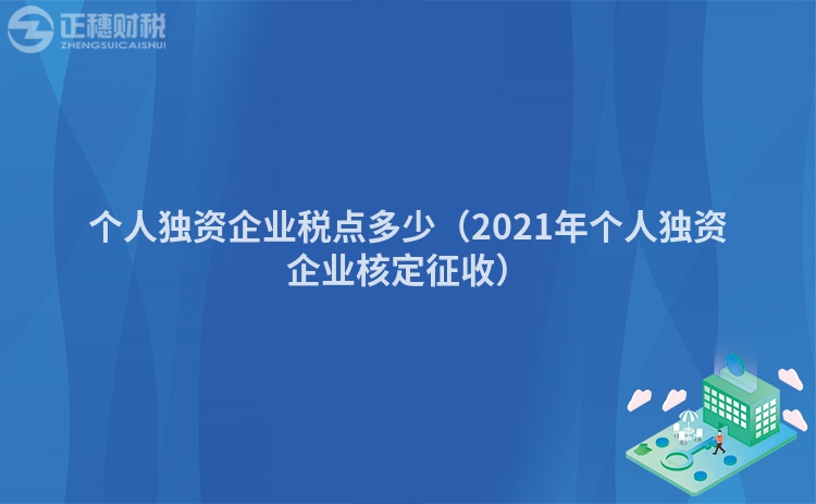 个人独资企业税点多少(2023年个人独资企业核定征收)
